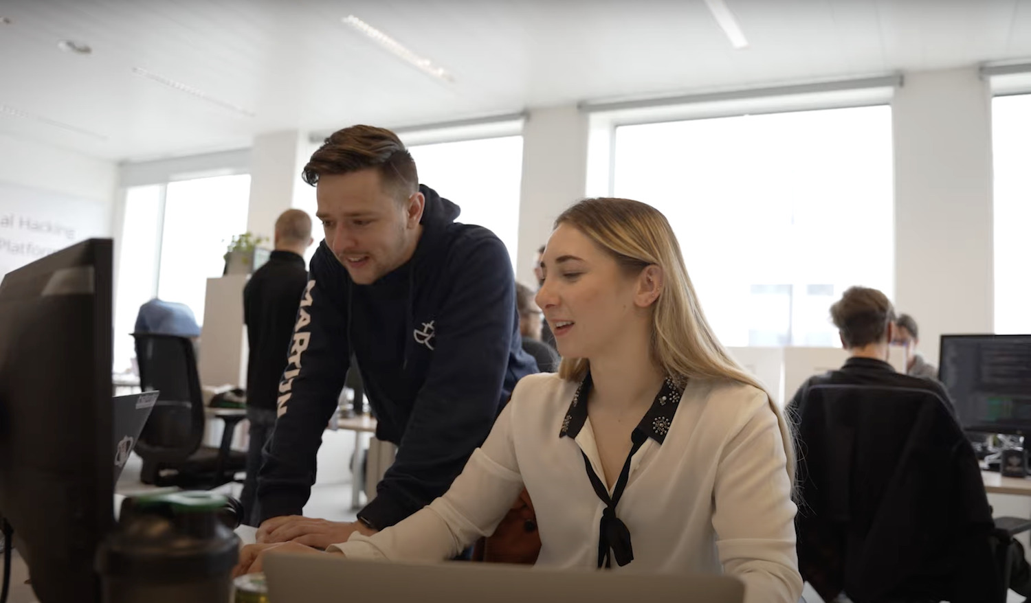 Martijn at the office